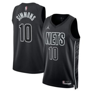 Regata NBA Brooklyn Nets Statement Edition Ben Simmons 10 - Preta