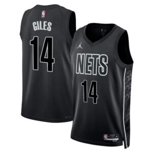 Regata NBA Brooklyn Nets Statement Edition Harry Giles  14 - Preta