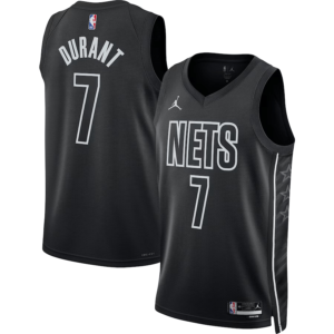 Regata NBA Brooklyn Nets Statement Edition Kevin Durant 7 - Preta