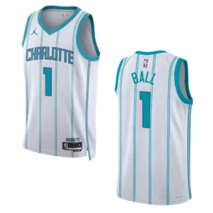 Regata NBA Charlotte Hornets Association Edition 2022/23 LaMelo Ball 1 - Branca