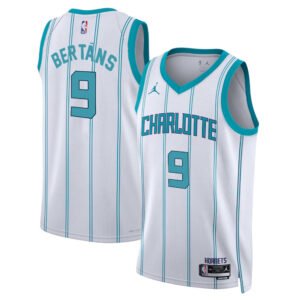 Regata NBA Charlotte Hornets Association Edition Davis Bertāns 9 - Branca