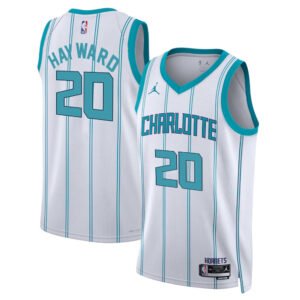 Regata NBA Charlotte Hornets Association Edition Gordon Hayward 20 - Branca