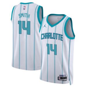 Regata NBA Charlotte Hornets Association Edition Ish Smith 14 - Branca