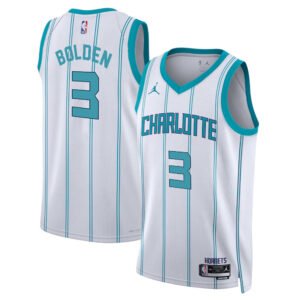 Regata NBA Charlotte Hornets Association Edition Marques Bolden 3 - Branca