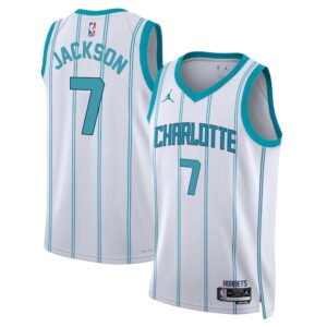 Regata NBA Charlotte Hornets Association Edition Reggie Jackson 7 - Branca