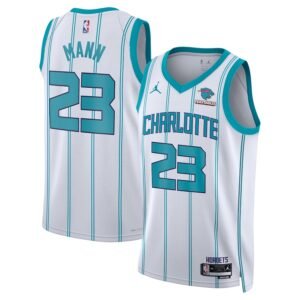 Regata NBA Charlotte Hornets Association Edition Tre Mann 23 - Branca