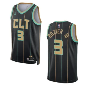Regata NBA Charlotte Hornets City Edition 2022/23 Terry Rozier III 3 - Preta