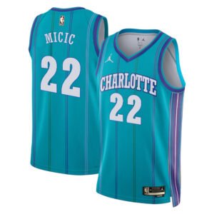 Regata NBA Charlotte Hornets Classic Edition 2023/24 Vasilije Micic 22 - Azul