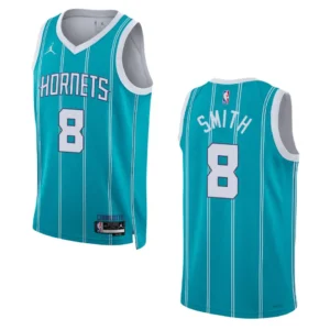 Regata NBA Charlotte Hornets Icon Edition 2022/23 Dennis Smith 8 - Azul