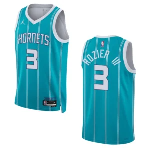 Regata NBA Charlotte Hornets Icon Edition 2022/23 Terry Rozier III 3 - Azul