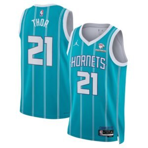 Regata NBA Charlotte Hornets Icon Edition JT Thor 21 - Azul