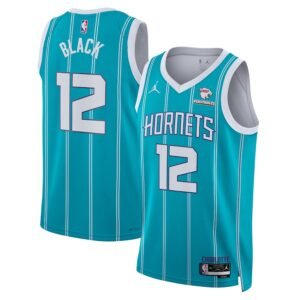 Regata NBA Charlotte Hornets Icon Edition Leaky Black 12 - Azul