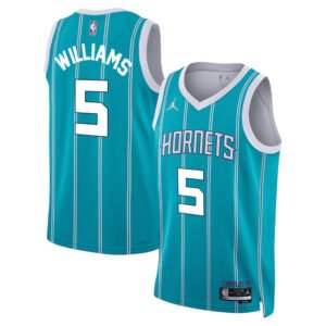 Regata NBA Charlotte Hornets Icon Edition Mark Williams 5 - Azul