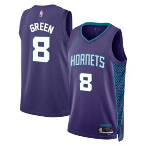 Regata NBA Charlotte Hornets Statement Edition Josh Green 8 - Roxa