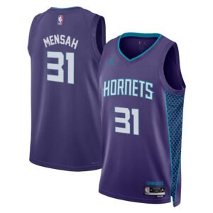 Regata NBA Charlotte Hornets Statement Edition Nathan Mensah 31 - Roxa