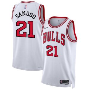 Regata NBA Chicago Bulls Association Edition Adama Sanogo 21 - Branca