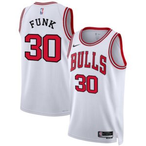 Regata NBA Chicago Bulls Association Edition Andrew Funk 30 - Branca