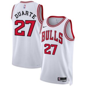 Regata NBA Chicago Bulls Association Edition Chris Duarte 27 - Branca