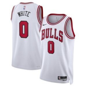 Regata NBA Chicago Bulls Association Edition Coby White 0 - Branca