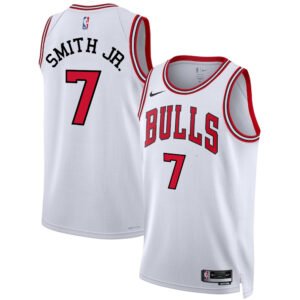 Regata NBA Chicago Bulls Association Edition Jalen Smith 7 - Branca