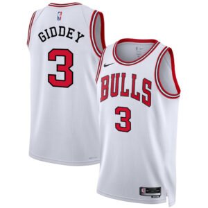Regata NBA Chicago Bulls Association Edition Josh Giddey 3 - Branca