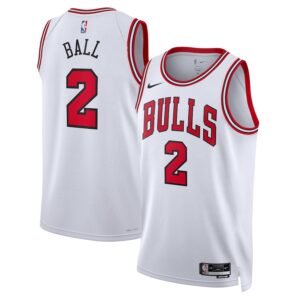 Regata NBA Chicago Bulls Association Edition Lonzo Ball 2 - Branca