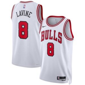 Regata NBA Chicago Bulls Association Edition Zach LaVine 8 - Branca