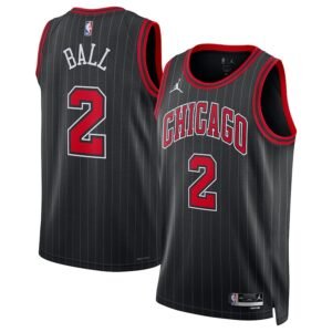Regata NBA Chicago Bulls Statement Edition Lonzo Ball 2 - Preta