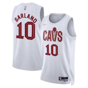 Regata NBA Cleveland Cavaliers Association Edition Darius Garland 10 - Branca