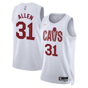 Regata NBA Cleveland Cavaliers Association Edition Jarrett Allen 31 - Branca