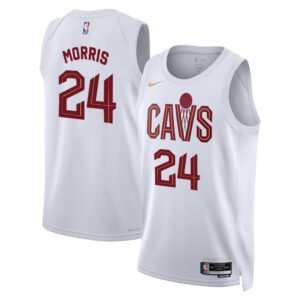 Regata NBA Cleveland Cavaliers Association Edition Marcus Morris 24 - Branca
