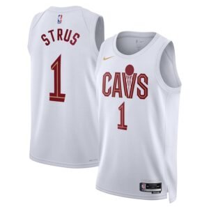 Regata NBA Cleveland Cavaliers Association Edition Max Strus 1 - Branca