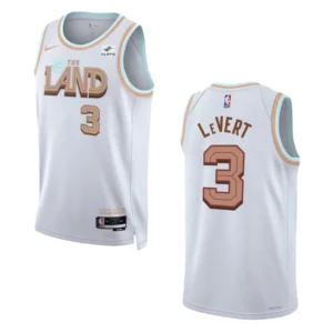 Regata NBA Cleveland Cavaliers City Edition 2022/23 Caris LeVert 3 - Branca