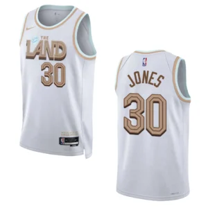 Regata NBA Cleveland Cavaliers City Edition 2022/23 Damian Jones 30 - Branca