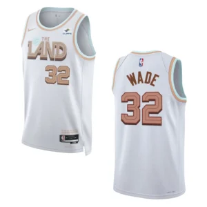 Regata NBA Cleveland Cavaliers City Edition 2022/23 Dean Wade 32 - Branca