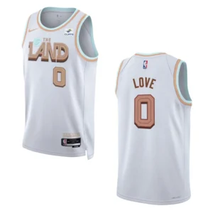 Regata NBA Cleveland Cavaliers City Edition 2022/23 Kevin Love 0 - Branca