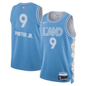 Regata NBA Cleveland Cavaliers City Edition Craig Porter Jr. 9 - Azul