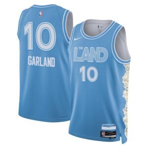 Regata NBA Cleveland Cavaliers City Edition Darius Garland 10 - Azul