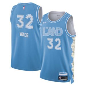 Regata NBA Cleveland Cavaliers City Edition Dean Wade 32 - Azul