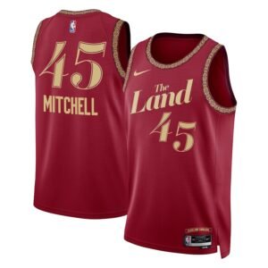 Regata NBA Cleveland Cavaliers City Edition Donovan Mitchell 45