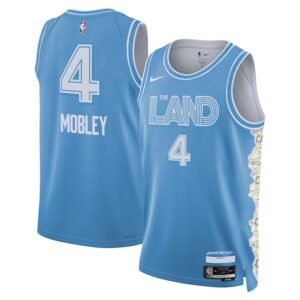 Regata NBA Cleveland Cavaliers City Edition Evan Mobley 4 - Azul