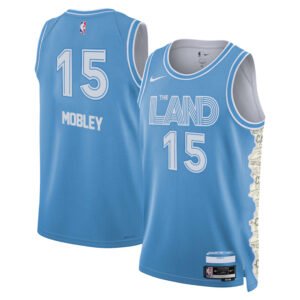 Regata NBA Cleveland Cavaliers City Edition Isaiah Mobley 15 - Azul