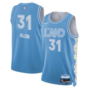 Regata NBA Cleveland Cavaliers City Edition Jarrett Allen 31 - Azul