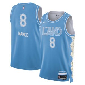 Regata NBA Cleveland Cavaliers City Edition Pete Nance 8 - Azul
