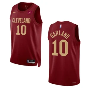Regata NBA Cleveland Cavaliers Icon Edition 2022/23 Darius Garland 10 - Vinho