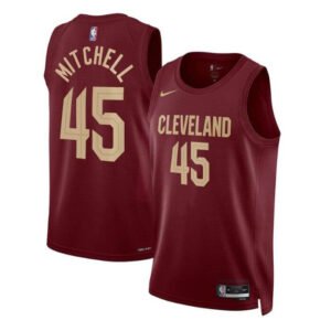Regata NBA Cleveland Cavaliers Icon Edition 2022/23 Donovan Mitchell 45 - Vinho