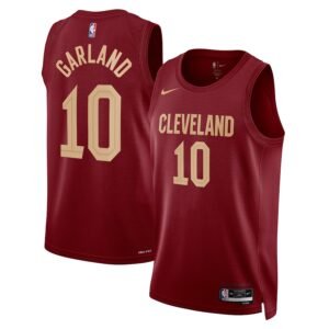 Regata NBA Cleveland Cavaliers Icon Edition Darius Garland 10 - Vinho