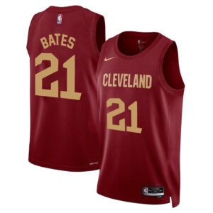 Regata NBA Cleveland Cavaliers Icon Edition Emoni Bates 21 - Vinho