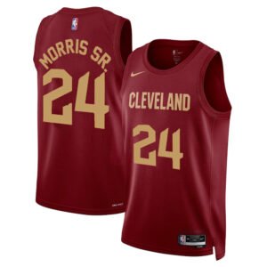 Regata NBA Cleveland Cavaliers Icon Edition Marcus Morris Sr. 24 - Vinho