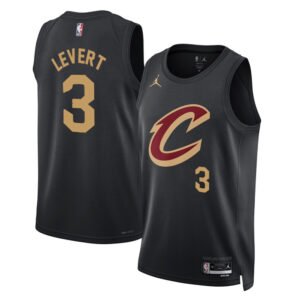 Regata NBA Cleveland Cavaliers Statement Edition Caris LeVert 3 - Preta